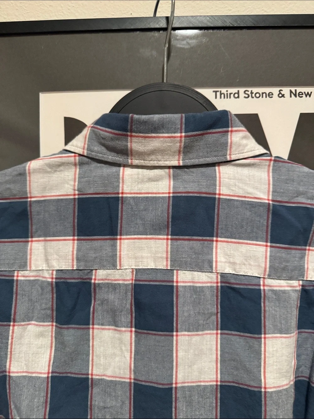 J.Crew Classic Blue and White Plaid Men's Button-Down Shirt - Slim Large